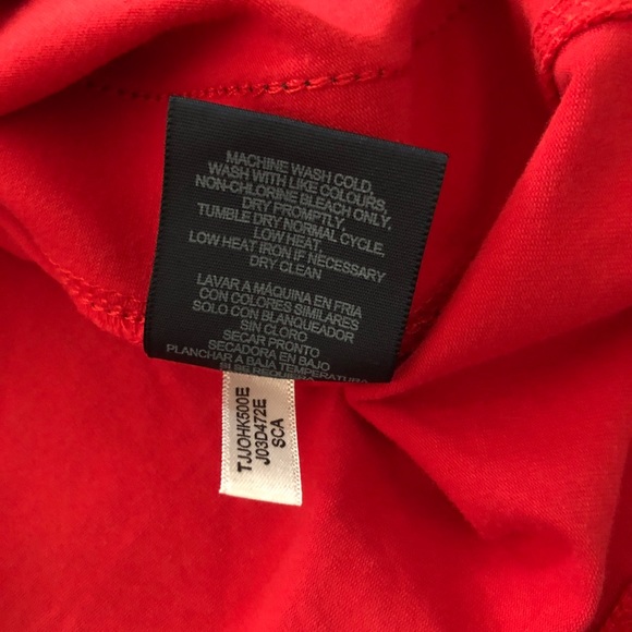 Tommy Hilfiger Womens T-Shirt Dress. Red - Picture 9 of 14